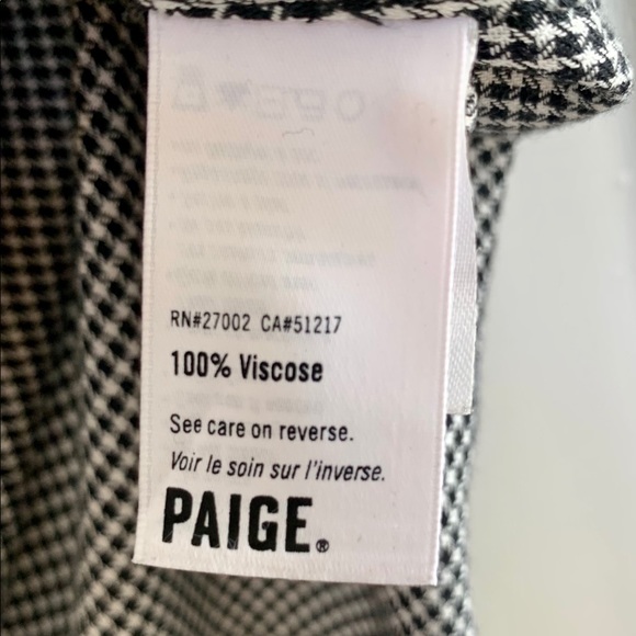 SOLD PAIGE Ruffle Houndstooth Blouse top blouse sh - Picture 5 of 6